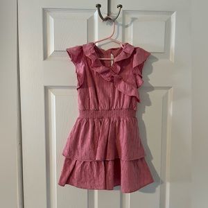 Dusty rose ruffled janie and jack dress
